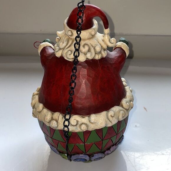 Jim Shore 2008 Santa Claus holding jingle bells birdhouse 4012992 - Picture 4 of 5